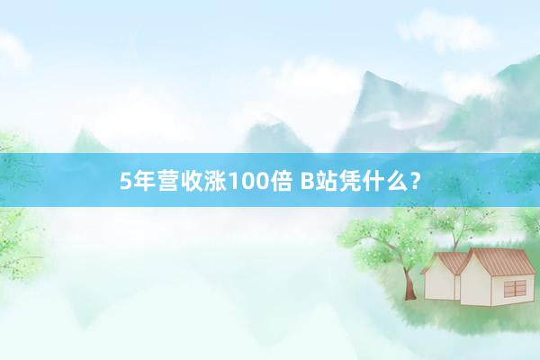 5年营收涨100倍 B站凭什么？