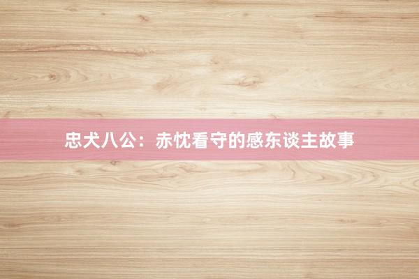 忠犬八公:赤忱看守的感东谈主故事